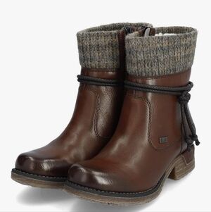 Women's Brown Rieker Synthetic Leather Boots